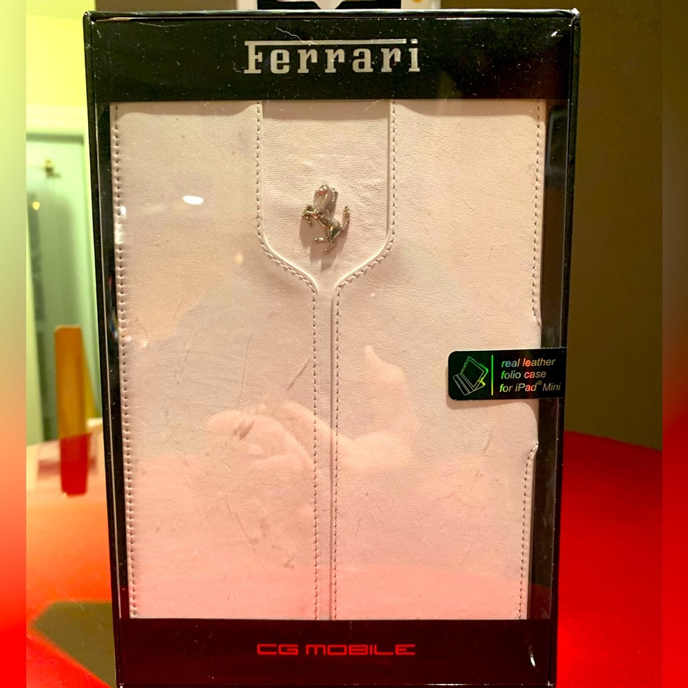 BRAND NEW-UNOPENED AUTHENTIC FERRARI GEAR - IPad mini folio case
